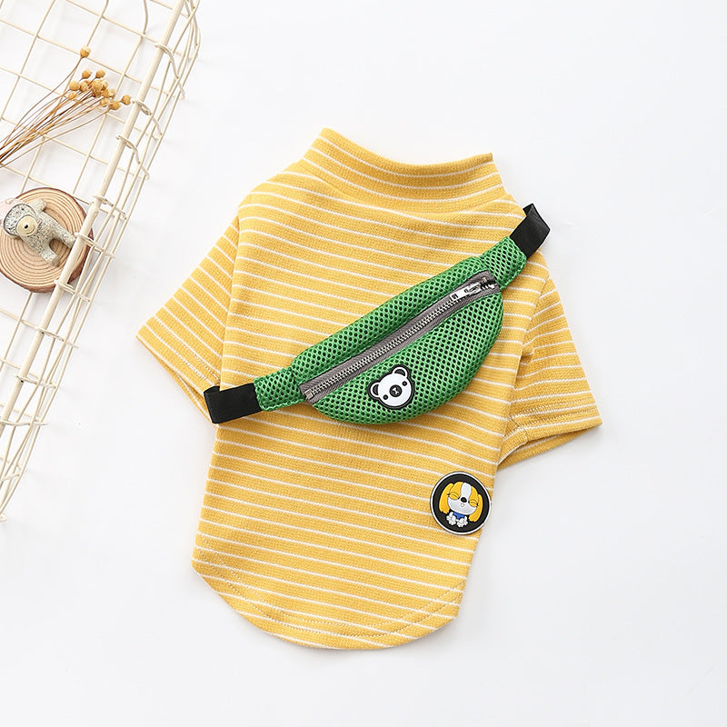 Striped T-Shirt Teddy Dog Pet Costume - OnlyAttire