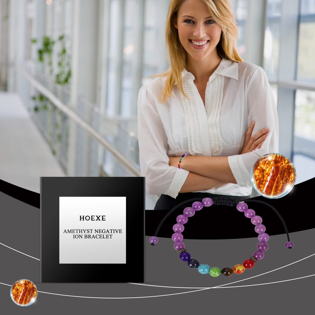 Amethyst Bracelet Turquoise Simple And Versatile Fashion Personality Rose Amethyst Bracelet For Men And Women Couples - OnlyAttire