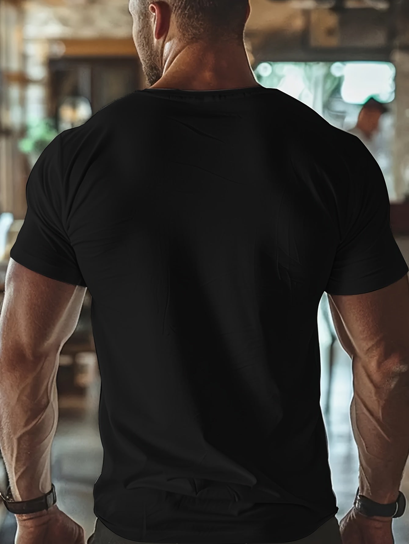 A Halloween-Themed Graphic T-Shirt—Casual Polyester Round Neck T-shirt With Spandex, Slightly Elastic, Regular Short Sleeved—Men's Halloween Ghost Print This Is Some Ghost Cloth Pullover - OnlyAttire