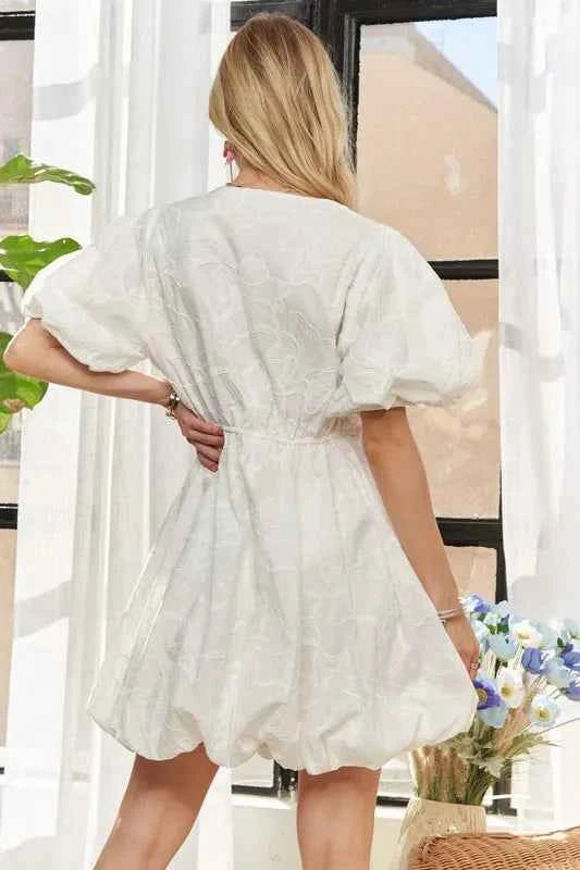 ADORA Puff Sleeve Floral Dress