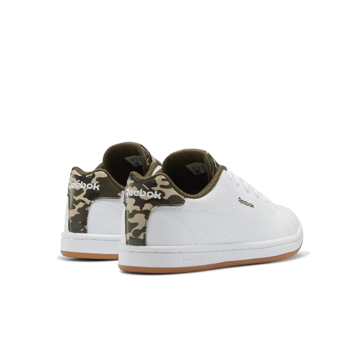 REEBOK GY8489 ROYAL COMPLETE CLN 2.0 JR'S (Medium) White/White/Green Synthetic Lifestyle Shoes - OnlyAttire