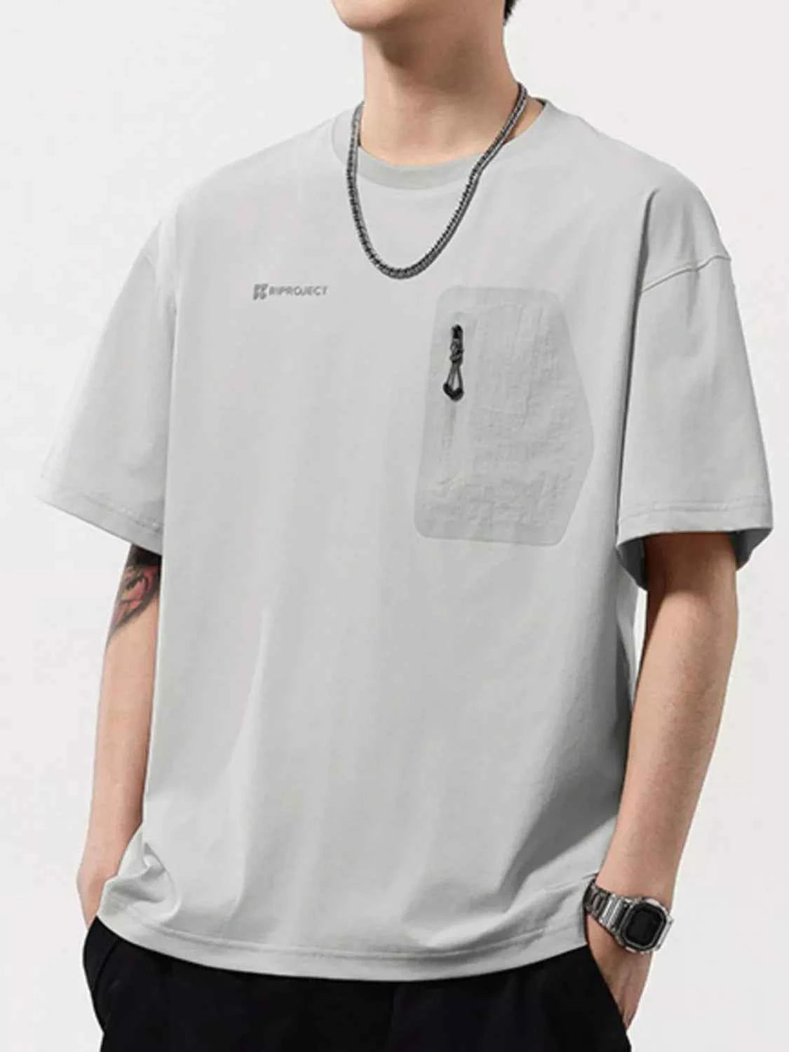 Men's Plus Size Round Neck Short Sleeve T-Shirt