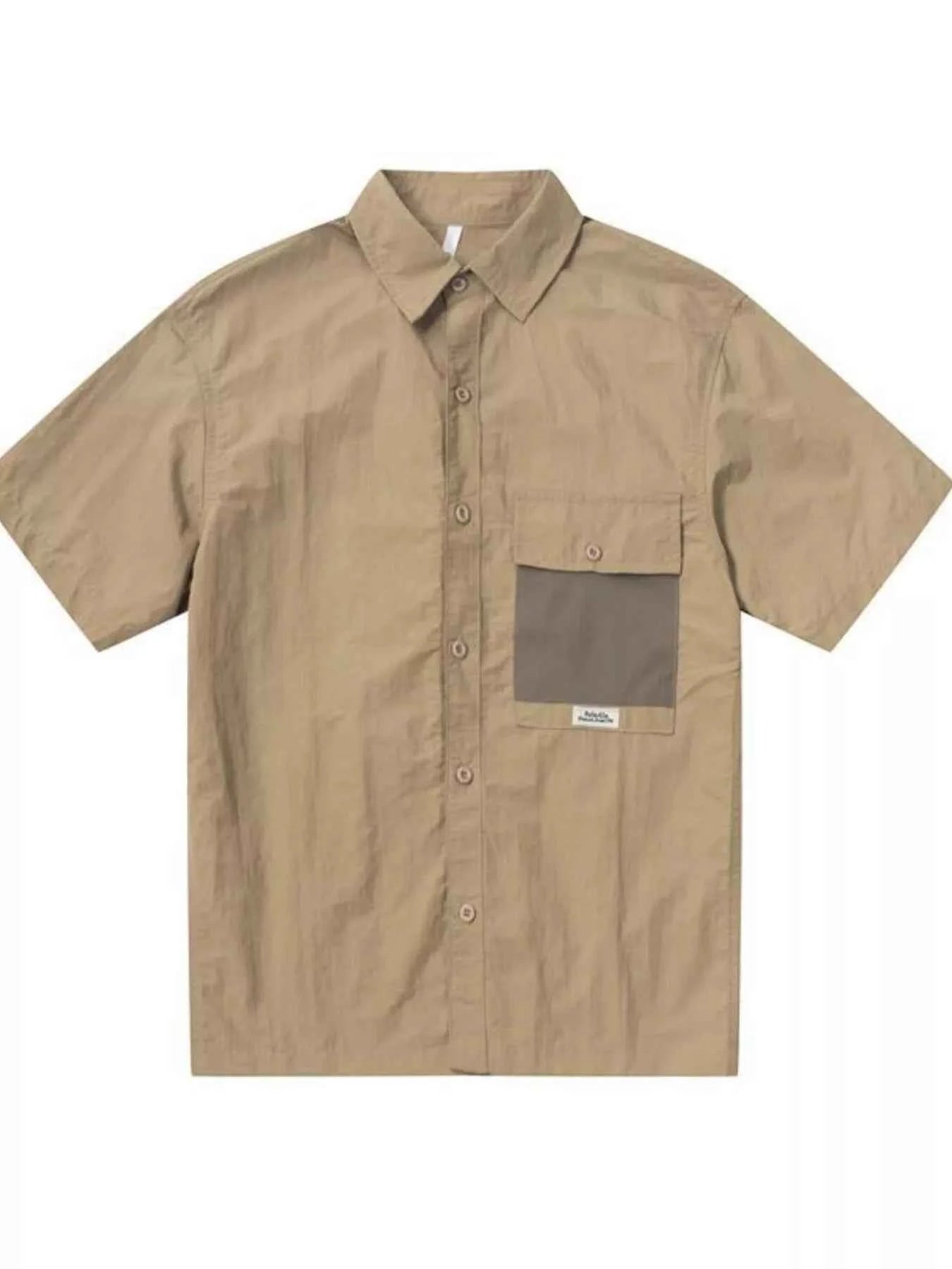 Men's Plus Size Button Up Short Sleeve Shirt