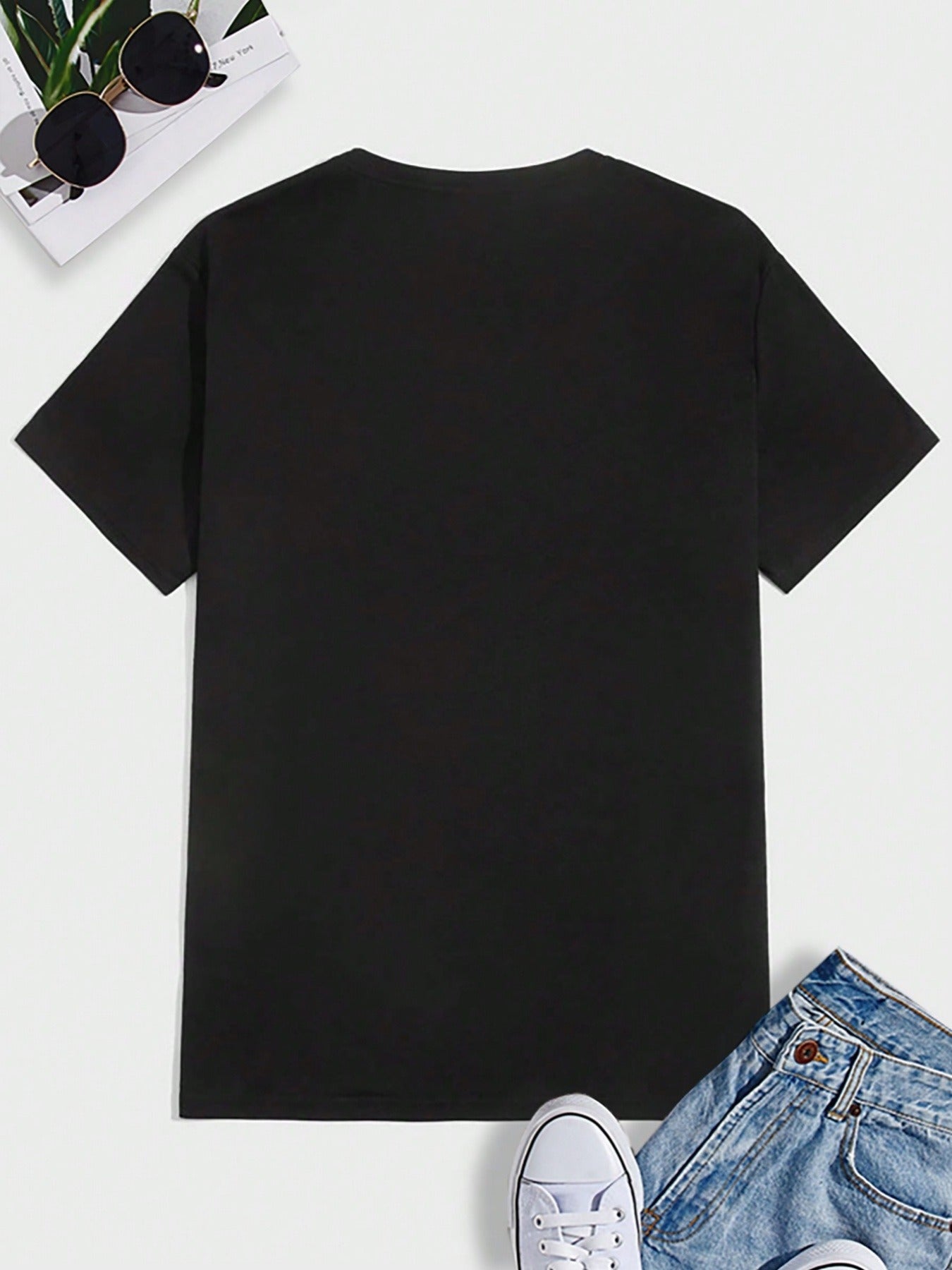 Halloween Boosch Printed Casual T-shirt, Men's Halloween Ghost Pumpkin T-shirt, - OnlyAttire