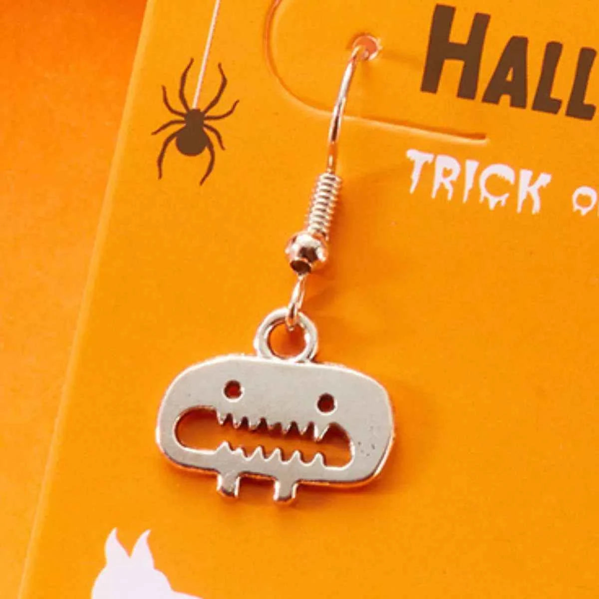 Halloween Asymmetrical Drop Earrings