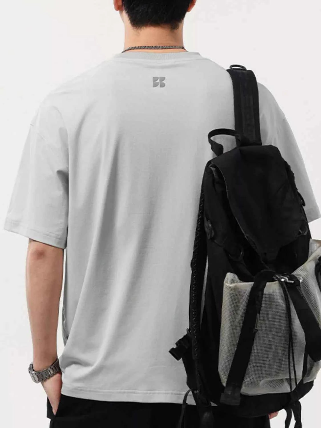 Men's Plus Size Round Neck Short Sleeve T-Shirt