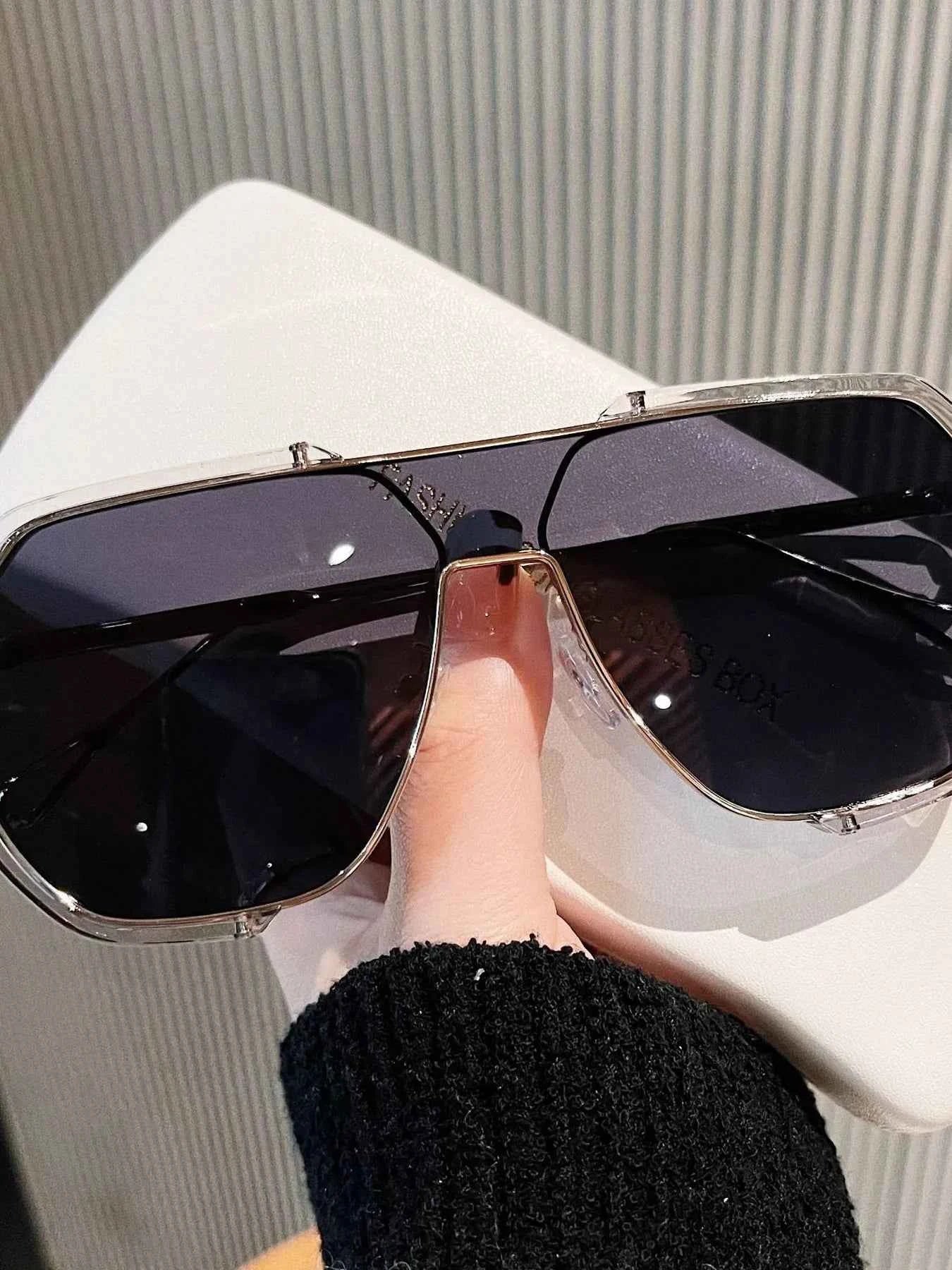UV Protection Oversized Sunglasses