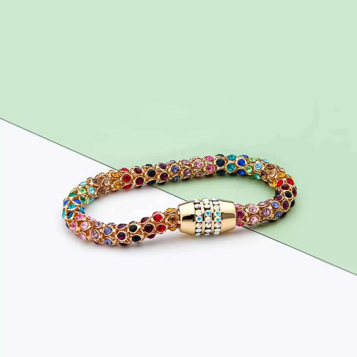 Multi-Colored Crystal Bracelet