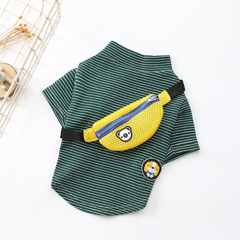 Striped T-Shirt Teddy Dog Pet Costume - OnlyAttire