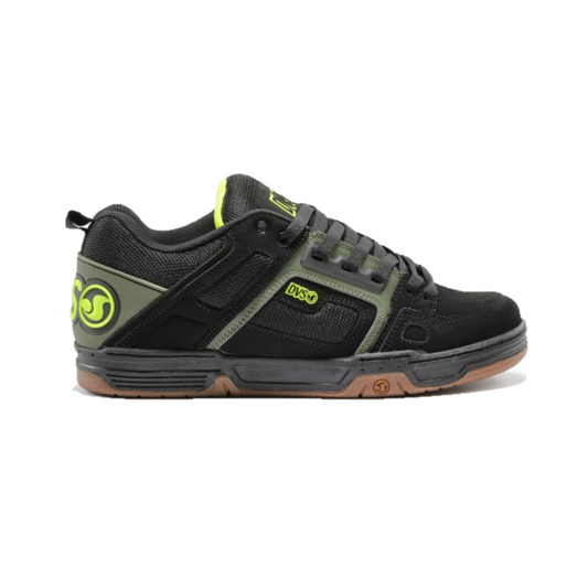 DVS F0000029991 COMANCHE MN'S (Medium) Black/Olive/Gum Leather & Nubuck Skate Shoes - OnlyAttire