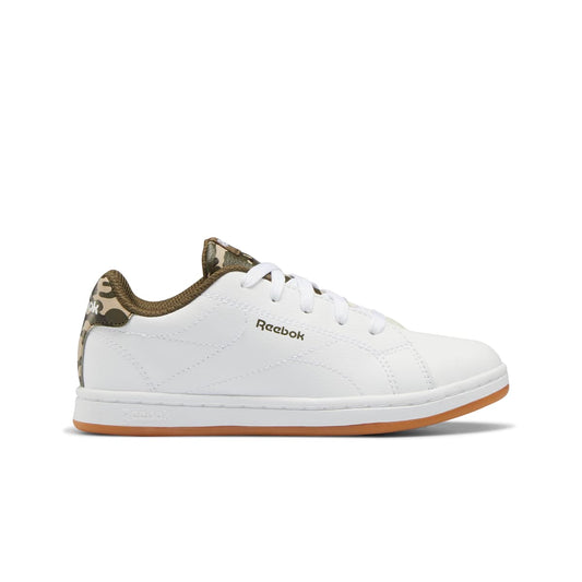 REEBOK GY8489 ROYAL COMPLETE CLN 2.0 JR'S (Medium) White/White/Green Synthetic Lifestyle Shoes - OnlyAttire