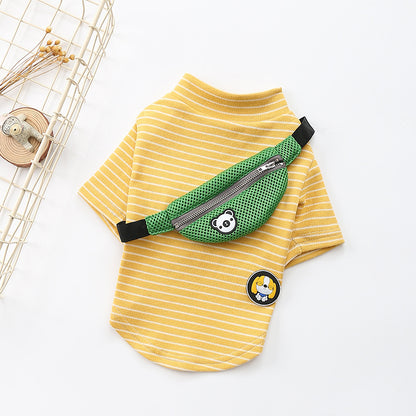 Striped T-Shirt Teddy Dog Pet Costume - OnlyAttire