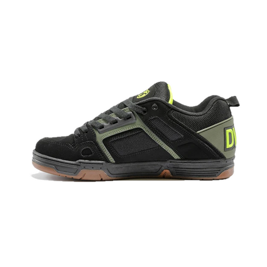 DVS F0000029991 COMANCHE MN'S (Medium) Black/Olive/Gum Leather & Nubuck Skate Shoes - OnlyAttire