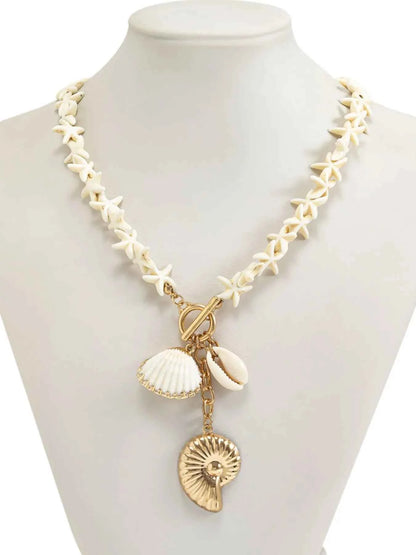 Starfish Shell Pendant Necklace