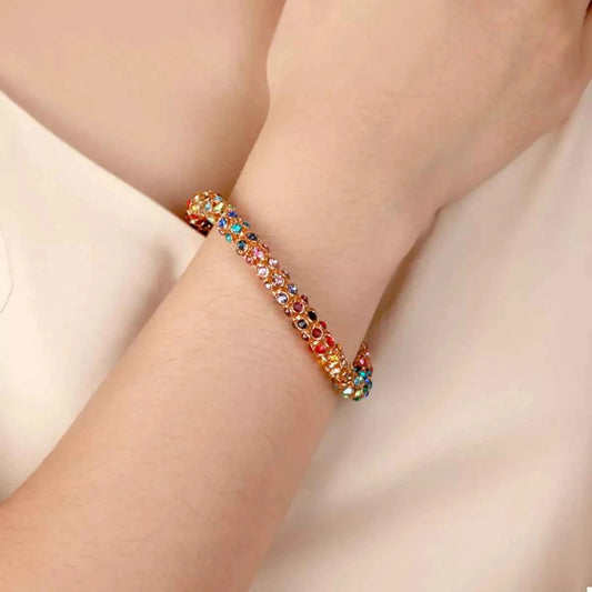 Multi-Colored Crystal Bracelet