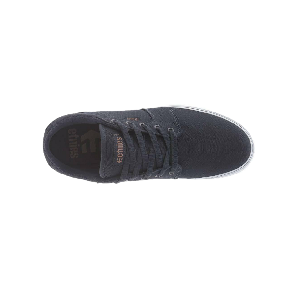 ETNIES 4101000351 463 BARGE LS MN'S (Medium) Navy/Gum/White Suede/Canvas Skate Shoes - OnlyAttire