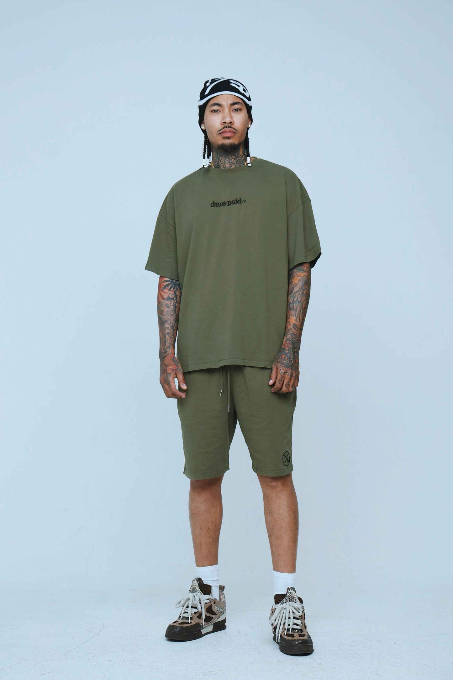 Dues Paid (Military Green - Oversize Shirt)