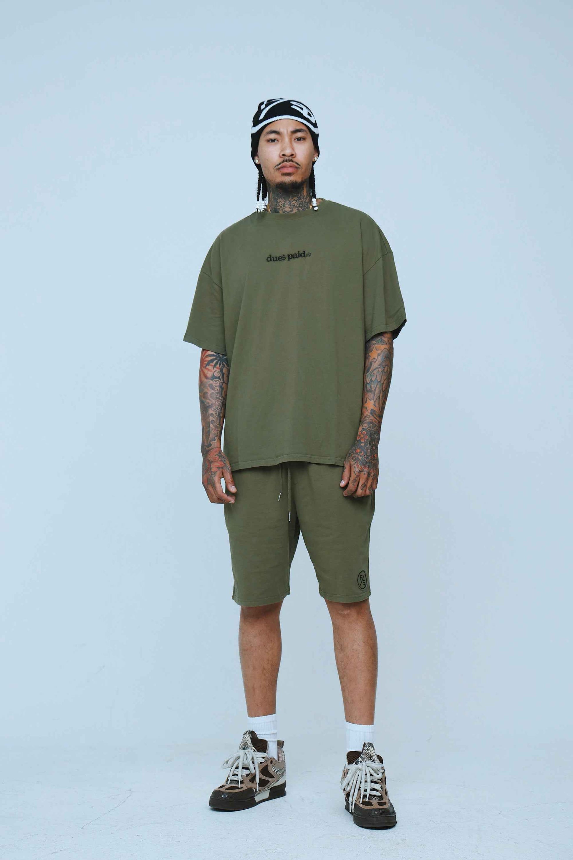 Dues Paid (Military Green - Oversize Shirt)