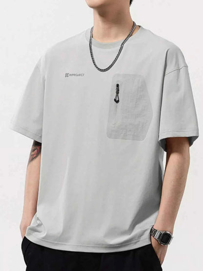 Men's Plus Size Round Neck Short Sleeve T-Shirt