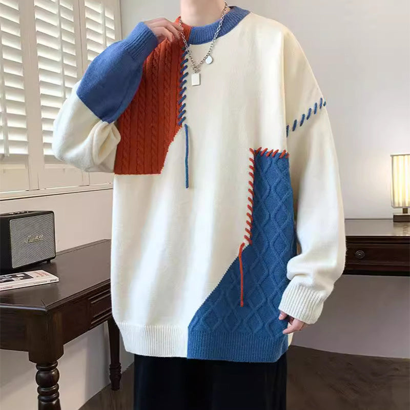 Colorblock Pullover Sweater