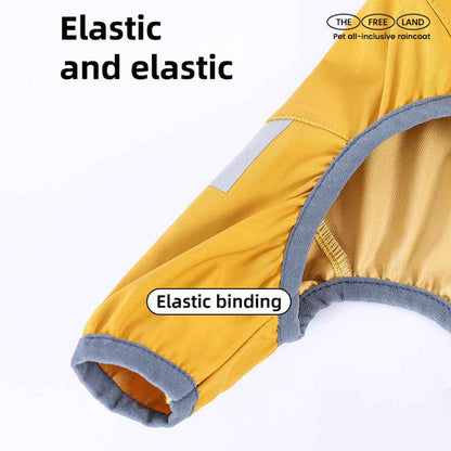 Dog Raincoat With Reflective, Waterproof Dog Rain Jacket With Hood, Leash Hole, Reflective Strap For Small Medium Dogs, Lightweight Puppy Clothes