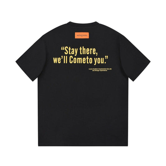 LV Designed "LV Set Design Operation" Black T-shirt