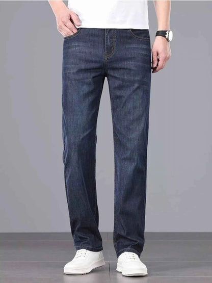 Men's Straight Fit Wash Jeans