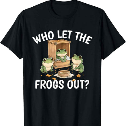 Retro Frog Escape Costume Suitable For Cute Frog Enthusiasts T-shirt Comfortable Casual Sports Halloween Christmas Gift