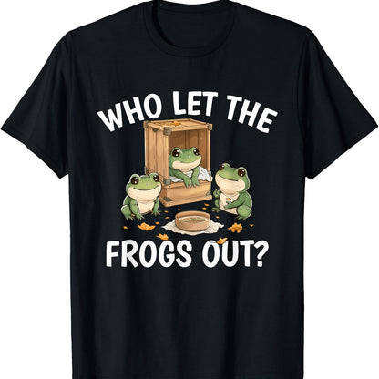 Retro Frog Escape Costume Suitable For Cute Frog Enthusiasts T-shirt Comfortable Casual Sports Halloween Christmas Gift - OnlyAttire