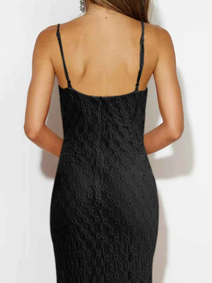 Scoop Neck Midi Cami Dress