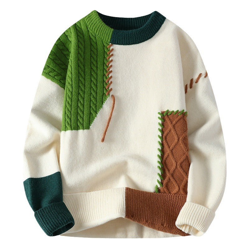 Colorblock Pullover Sweater